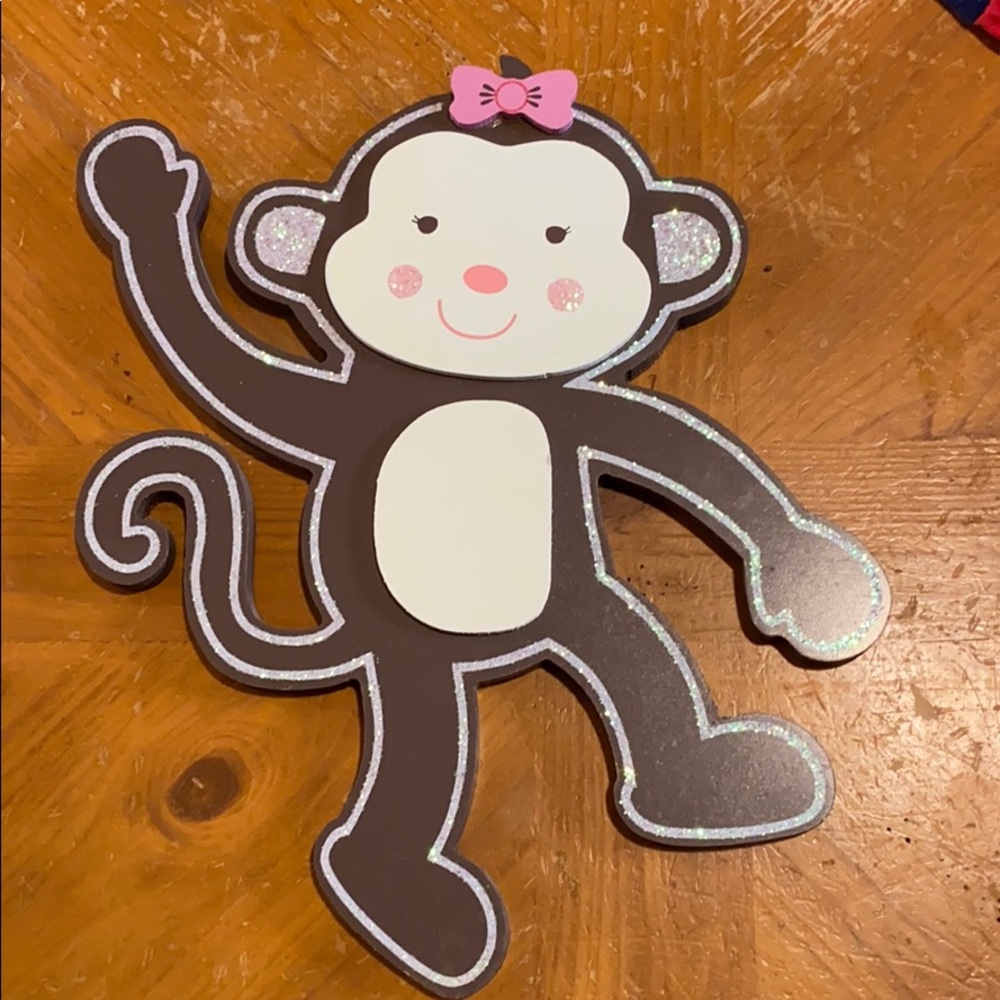 Monkey nursery wall hanging
